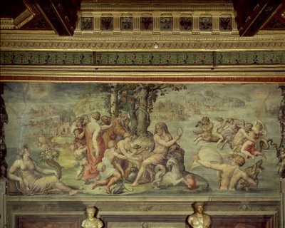 Jordens tidiga frukter erbjöd Saturnus 1555 av Giorgio Vasari