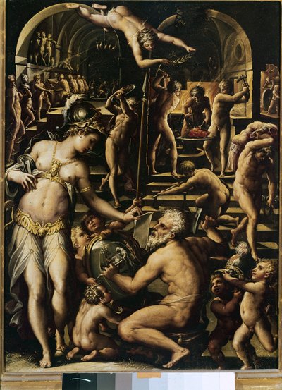 Vulcanos smedja av Giorgio Vasari