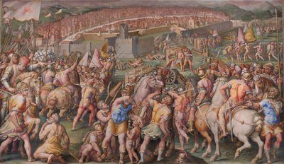 Stormningen av fästningen Stampace i Pisa, 1568-1571 av Giorgio Vasari