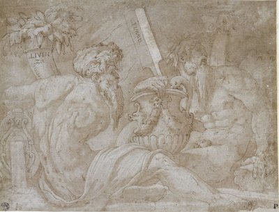 Tre flodgudar av Giorgio Vasari