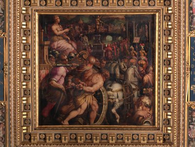 Triumf efter segern på Pisa av Giorgio Vasari