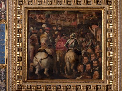 Triumf för kriget mot Siena av Giorgio Vasari