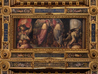 Unionen Florens och Fiesole av Giorgio Vasari
