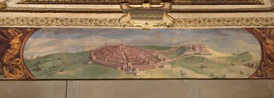 Utsikt över Lucignano, 1557-1558 av Giorgio Vasari