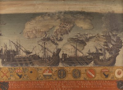 Sjöseger för Koroni, Peloponnesos av Giorgio di (1500 1559) Giovanni