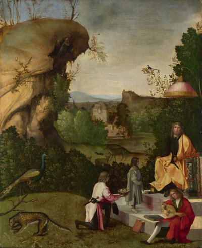 Homage to a Poet, tidigt 1500-tal. av Giorgione,