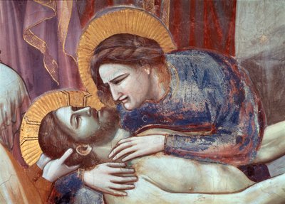 Kristi klagan, detalj av jungfrun (fresko av Giotto (c.1266 1337)