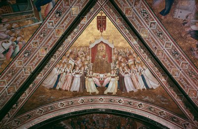 Den helige Franciskus av Assisis triumf (Fresco av Giotto (c.1266 1337)