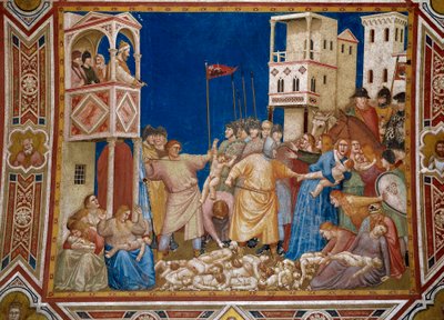 Massakern på Innocents Fresco av Giotto di Bondone (1267-1337) av Giotto (c.1266 1337)