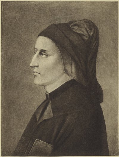 Dante Alighieri (fotografering) av Giotto di Bondone