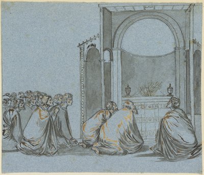 Bön för stavarnas blomning av Giotto di Bondone
