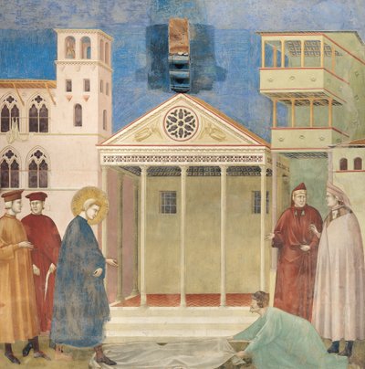 St Francis hedrad av en enkel man, 1297-99 av Giotto di Bondone