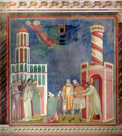 St. Franciskus släpper kättaren, 1297-99 av Giotto di Bondone