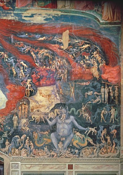 The Last Judgement, detalj i helvetet, 1303-05 (se även 65227) av Giotto di Bondone