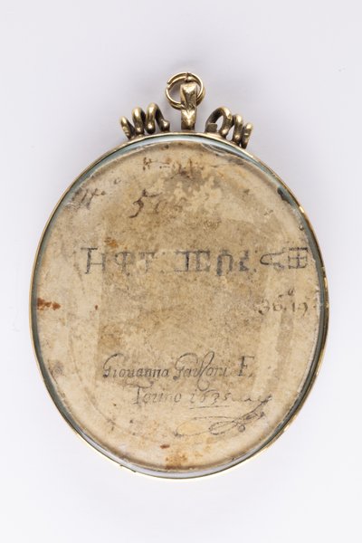 Baksida av porträtt av Zaga Kristus (Ṣägga Krǝstos) av Giovanna Garzoni