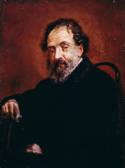 Porträtt av målaren Enrico Carlo Augusto Scuri (Bergamo av Giovanni Carnovali