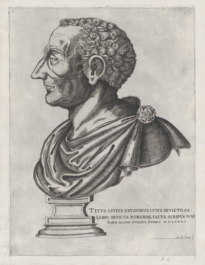 Mirror of Roman Magnificence: Byst av Livius, 1582., 1582. av Giovanni Ambrogio Brambilla