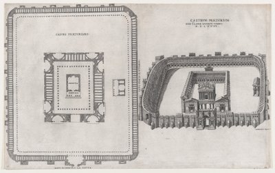 Mirror of Roman Magnificence: Castle Praetorium, 1581. av Giovanni Ambrogio Brambilla