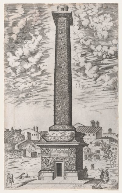 Mirror of Roman Magnificence: Trajanus kolumn, 1581-86., 1581-86. av Giovanni Ambrogio Brambilla