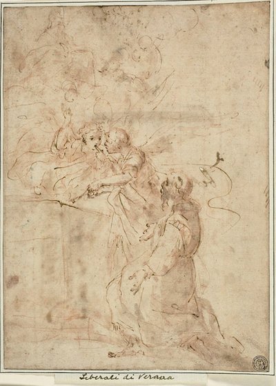 Vision av Saint Francis of Assisi i Portiuncula av Giovanni Andrea Donducci