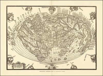1540 års världskarta av Giovanni Andrea Vavassore av Giovanni Andrea Vavassori