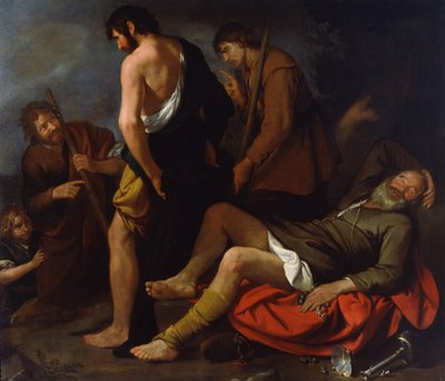 Noas fylleri, 1630-1640 av Giovanni Andrea de Ferrari