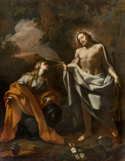 SS-sakramentets kapell, första spann norra sidan, Noli me tangere, Giovanni Angelo Borroni, Kristi uppenbarelse för Magdalena av Giovanni Angelo Borroni