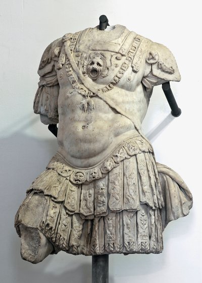 Marmorbyst av Andrea Doria (1466-1560), condottiere och amiral av Genes. Skulptur av Giovanni Angelo Montorsoli (1507-1563) Genes, Palazzo Ducale av Giovanni Angelo Montorsoli