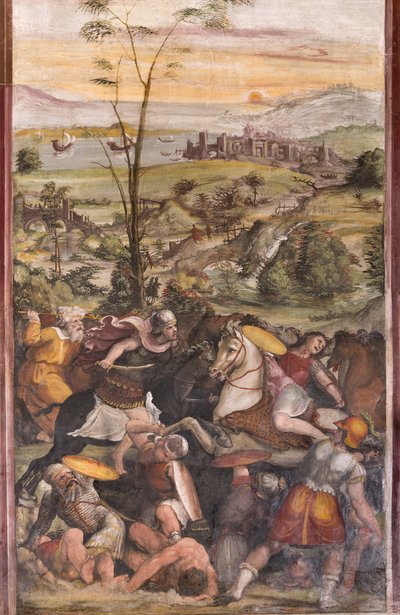 Slaget vid Issus av Giovanni Antonio Bazzi Sodoma
