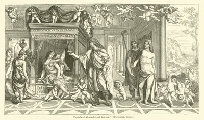 Bröllopsbröllop av Alexander och Roxana av Giovanni Antonio Bazzi Sodoma