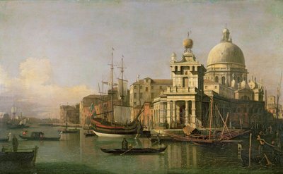 Utsikt över Dogana och Santa Maria della Salute av Giovanni Antonio Canal