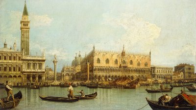 Molo, Venedig, från Bacino di S. Marco, av Giovanni Antonio Canal