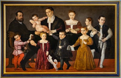 Porträtt av familjen Valmarana av Giovanni Antonio Fasolo