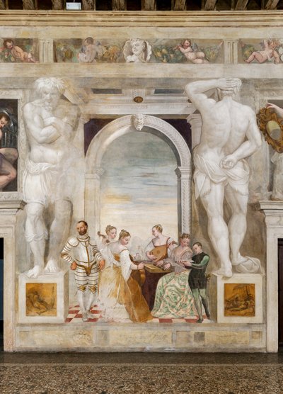 The Concert, Main Hall, ca 1570 (fresk) av Giovanni Antonio Fasolo