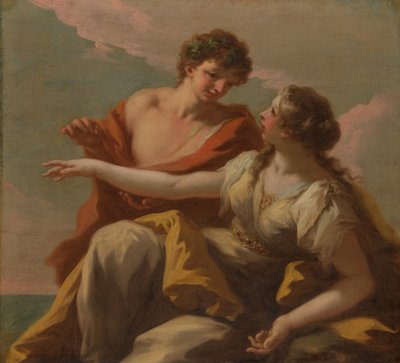 Bacchus och Ariadne, 1720-talet. av Giovanni Antonio Pellegrini
