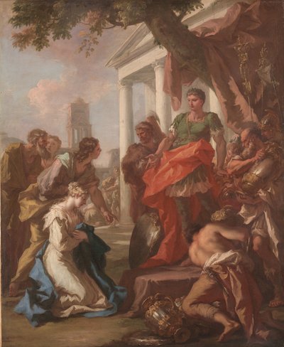 The Continence of Scipio, c.1710 av Giovanni Antonio Pellegrini