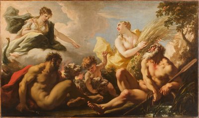 De fyra elementen i Brewing, 1717. av Giovanni Antonio Pellegrini