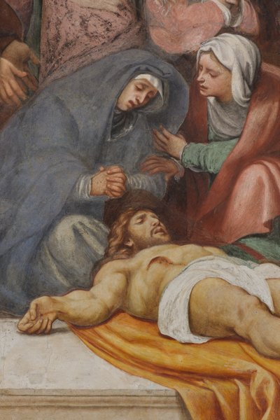 Counterfacata, IL Pordenone, Deposition 1522, detalj av Giovanni Antonio Pordenone