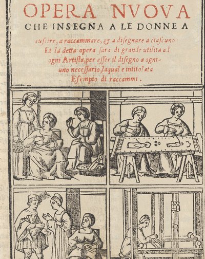 Exempel på recammi, 1530. av Giovanni Antonio Tagliente