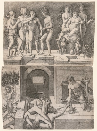 Allegori om den okunniga mänsklighetens fall av Giovanni Antonio da Brescia