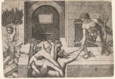Allegory of the Rescue of Humanity: Virtus Deserta av Giovanni Antonio da Brescia
