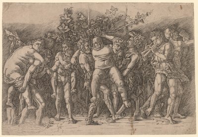 Bacchanal med Silenus. av Giovanni Antonio da Brescia