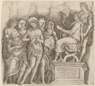 Kristus inför Pilatus av Giovanni Antonio da Brescia