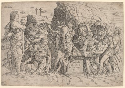 Gravläggning, c. 1509. av Giovanni Antonio da Brescia