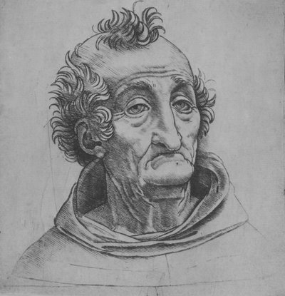 Chef för en gammal man, ca. 1490-1525. av Giovanni Antonio da Brescia