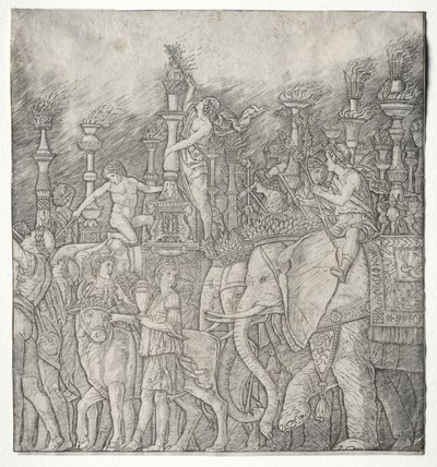 Caesars triumfer:  Elefanterna av Giovanni Antonio da Brescia
