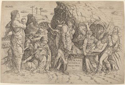 Gravläggningen av Giovanni Antonio da Brescia, after Andrea Mantegna