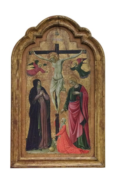 Korsfästelse med Sankta Lucia, ca 1465-70 (tempera på trä) av Giovanni Antonio da Pesaro