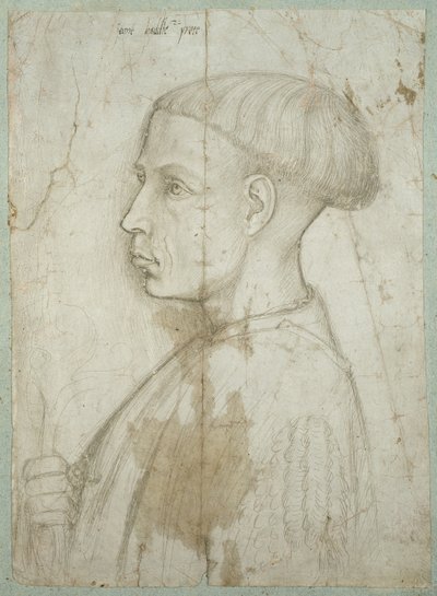 Byst av en ung man i profil, 1430-40 av Giovanni Badile