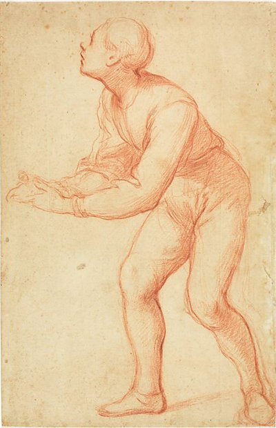 Stående Ung Man Med Utsträckta Armar av Giovanni Balducci